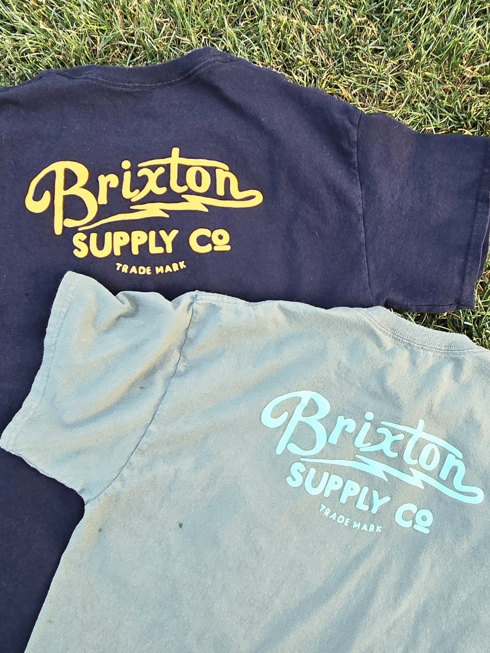 Brixton Dual Graphic Tee Set - Black & Light Green Short Sleeve Tees